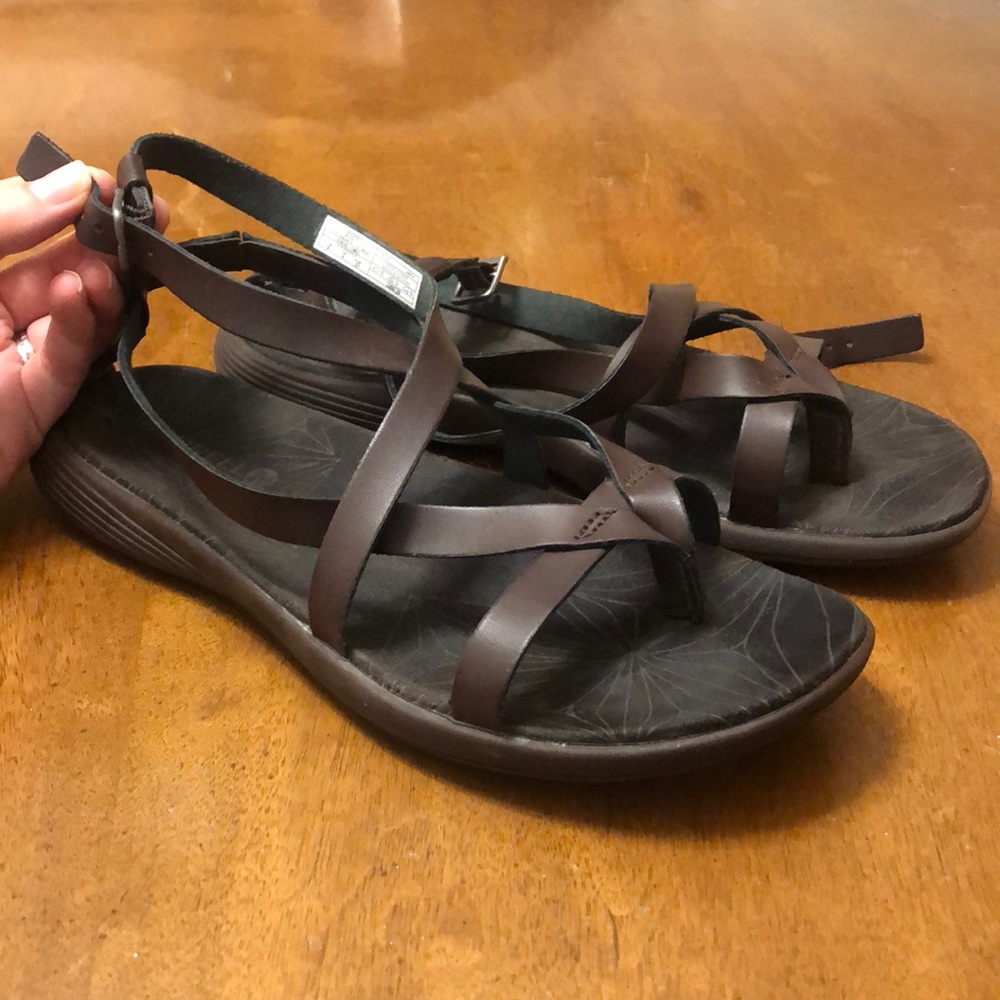 Merrell Brown Leather Sandals